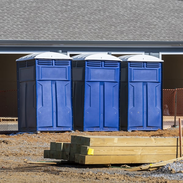 is there a specific order in which to place multiple portable restrooms in Old Fig Garden California